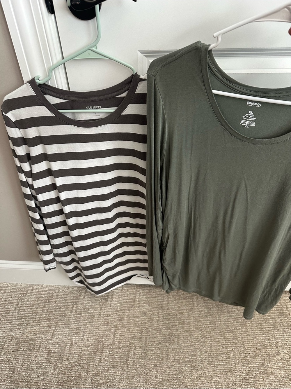 Long Sleeve Maternity Tops- XL